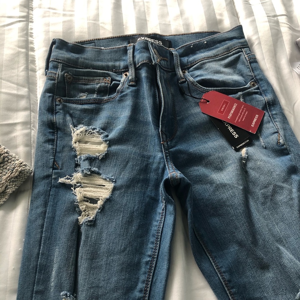 Express Distressed Jeans - Picture 2 of 7